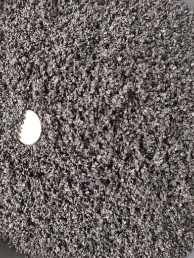 Czarny marmur żwirek piasek grafitowy naturalny do szkła akwarium fi.1-2mm