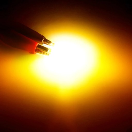 COB LED ЛАМПОЧКА 12 CHIP W5W T10 ПАРКОВКА ЖЕЛТАЯ
