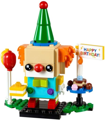 Набор LEGO BrickHeadz «Клоун на день рождения» 40348 «День рождения»