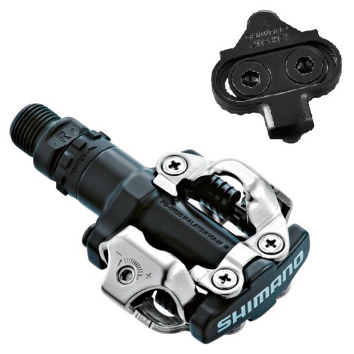 Велосипедные педали Shimano SPD PD-M520 MTB + шипы
