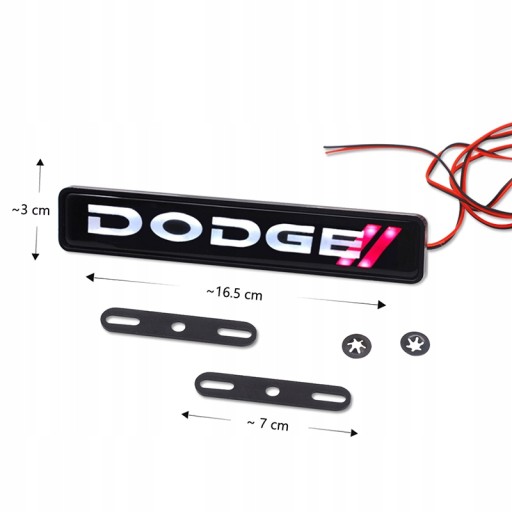 Светодиодная световая эмблема на решетку радиатора автомобиля Dodge