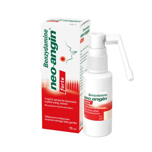 Benzydamine Neo-Angin Forte 3mg/ml, 15ml