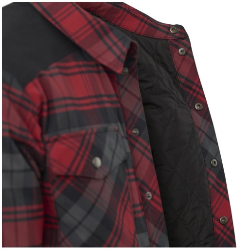 Мужская рубашка в клетку утепленная куртка WINTER WARDEN HELIKON Red XL
