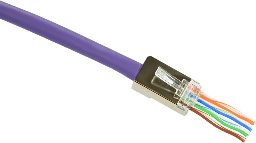 РАЗЪЕМЫ RJ45 CAT.6 ПРОХОДНЫЕ ЭКРАНИРОВАННЫЕ STP FTP ПРОХОДНЫЕ ПОЗОЛОЧЕННЫЕ 10 шт.
