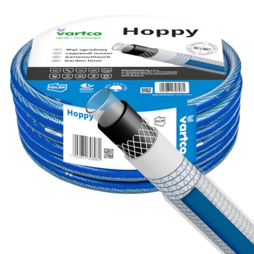 ШЛАНГ VARTCO HOPPY 6-СЛОЙНЫЙ САДОВЫЙ ШЛАНГ 36 БАР 3/4'''' 50М ПОЛЬСКИЙ ПРОДУКТ