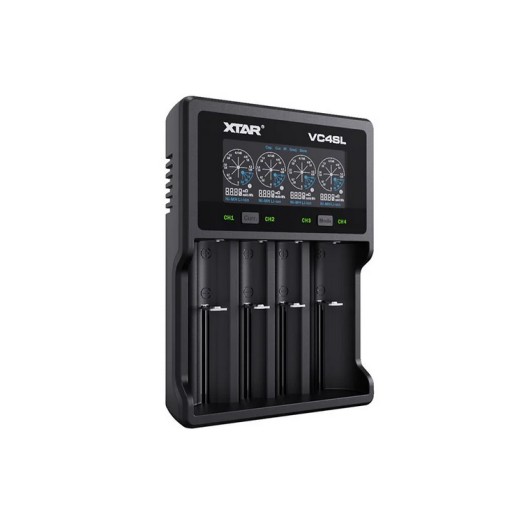 ИНТЕЛЛЕКТУАЛЬНОЕ ЗАРЯДНОЕ УСТРОЙСТВО XTAR VC4SL 18650/32650 LI-ION/NI-MH 4 КАНАЛА USB-C