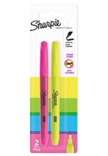 Маркер Sharpie /2 шт/ Розовый и Желтый S0907190