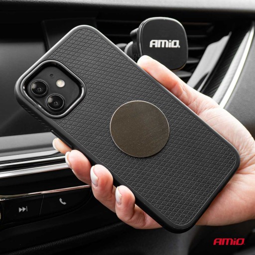 AMiO Uchwyt do samochodu na telefon kratkę magnetyczny AMIO-03784