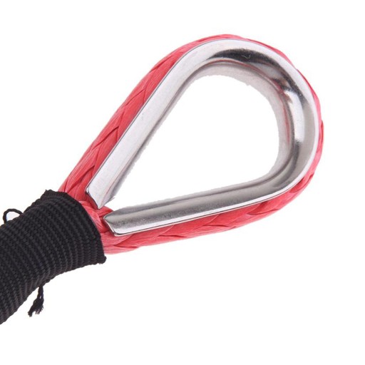 Kabel do wyciągarki z włókna syntetycznego 6 mm x 15 m, czerwony