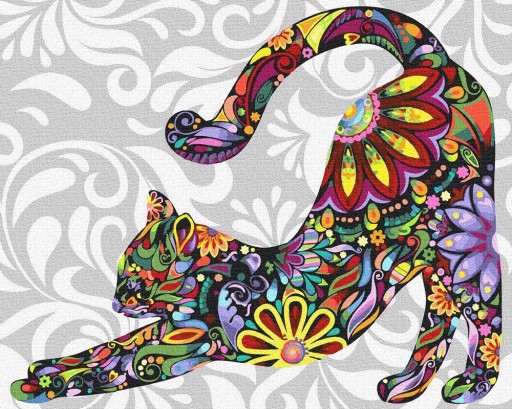КАРТИНЫ ПО ЦИФРАМ В РАМКЕ Картины кошек по номерам ARTNAPI