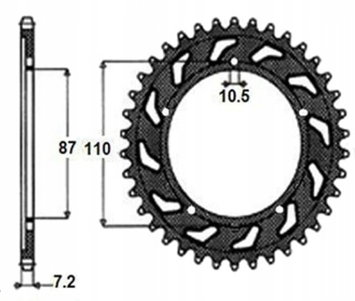 ZESTAW NAPĘD-OWY DID SUNSTAR SUZUKI GSF 650 BANDIT 07-15 GSX 650 F 08-15