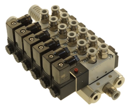 Wyspa 6 zaworowa AIRTAC Seria 100 5/2 - 1/8 - 12 V - 24V - 230 V