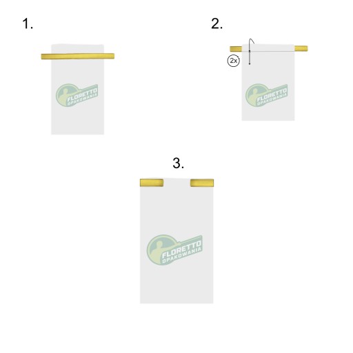 Зажим для сумки ClipBand GOLD 200мм