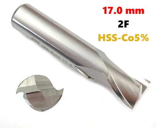FREZ KOBALTOWY 17 mm PALCOWY NFPg FI 17 HSS-E HSS-Co 2 PIÓRA DIN 327