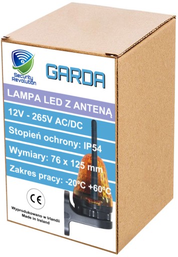 Lampa sygnalizacyjna LED do napędów bramy 12V - 230V, uniwersalna