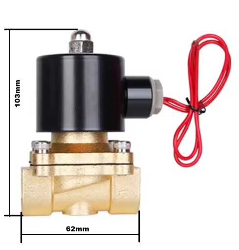 ELEKTROZAWÓR WODY CEWKA 24VDC 1/2'' DN15 NC zawór