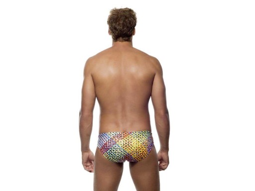 Kąpielówki męskie spodenki kąpielowe slipy Turbo Hombre Circle rozmiar M
