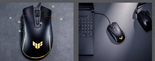 Мышь ASUS TUF Gaming M3 Gen II, правая, USB Type-C, оптическая 8000