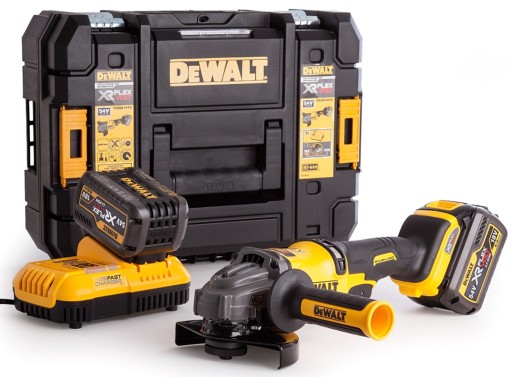 Угловая шлифовальная машина 54 В DeWALT DCG418T2 2x6,0 Ач TST