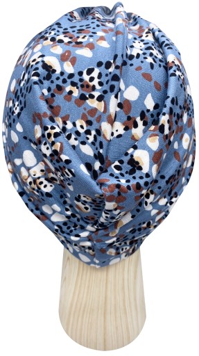 Czapka Turban Twist onkologiczny wiskoza Groszki