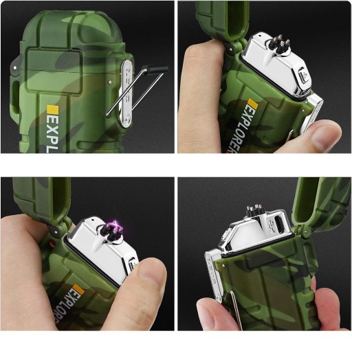 F13 ЭЛЕКТРОННАЯ ЗАЖИГАЛКА, НАРУЖНАЯ, ВЕТРОЗАЩИТНАЯ, ЗАРЯЖКА ОТ USB