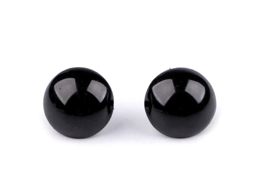 Oczy do maskotek 20 mm czarne 10 szt.