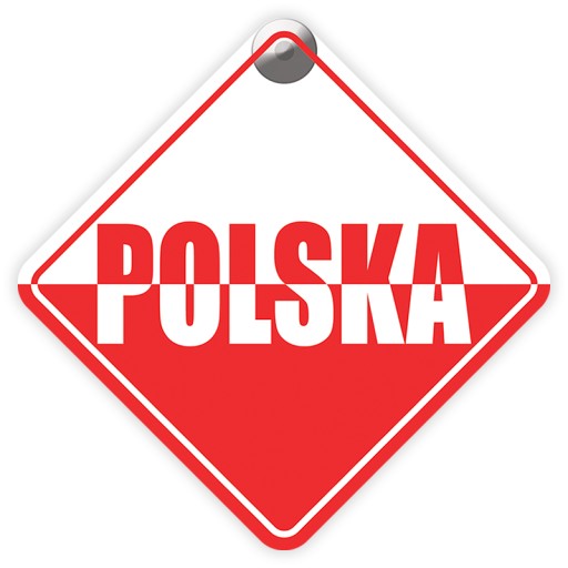 ПОЛЬША - ФЛАГ - ПРИСОСКА ДЛЯ ОКНА АВТОМОБИЛЯ