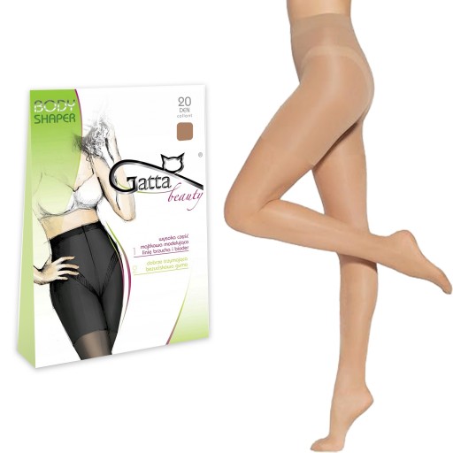 Корректирующие колготки Gatta Body Shaper, бежевые, 2-S