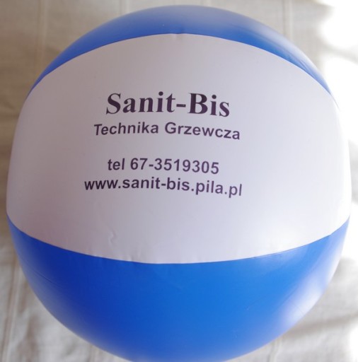 PIŁKA PLAŻOWA DMUCHANA Ø23,5cm - zółty