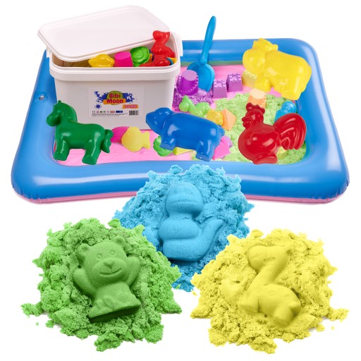 BibiMoon Kinetic Sand 3 кг Формы для песочницы SANDBOX