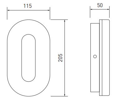 НАРУЖНЫЙ ФАСАДНЫЙ СВЕТИЛЬНИК НАД ГАРАЖОМ ИЛИ БАЛКОНОМ ТЕРРАСОЙ LED 10W IP65