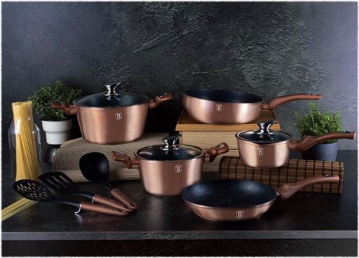 ГОРШКИ 11 ЭЛЕМЕНТОВ BERLINGER HAUS ROSEGOLD BH-6160