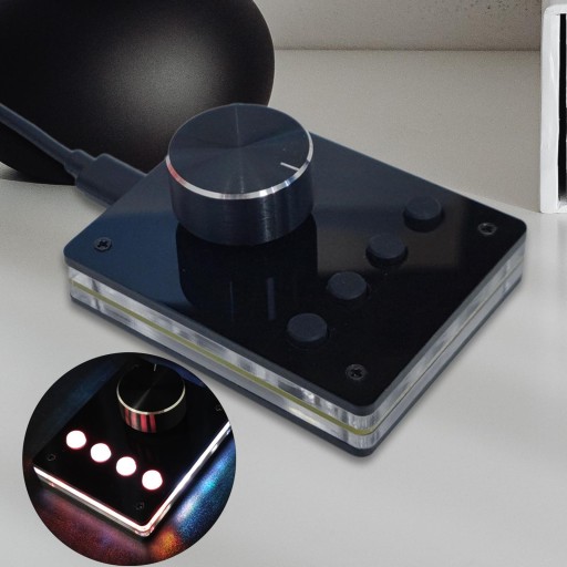 Klawiatura z kontrolerem głośności USB Simple Black