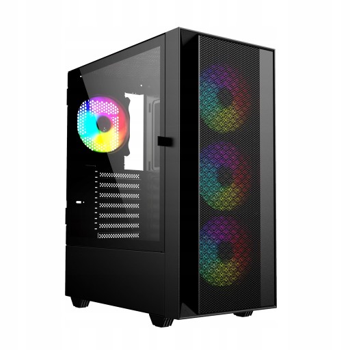 ИГРОВОЙ КОРПУС ДЛЯ ПК FORNAX 4000 MESH ARGB СТЕКЛЯННЫЙ LED MIDI TOWER