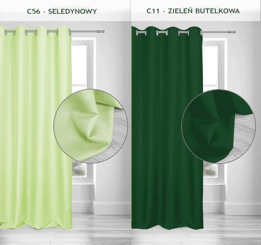 Zasłona półzaciemniająca MAT na kółkach 140x250 cm