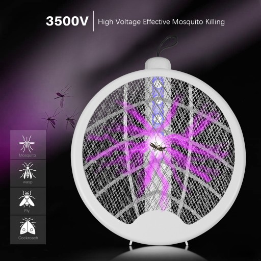 Электрическая мухобойка для насекомых 3500В Teesa с подсветкой USB БАТАРЕЯ