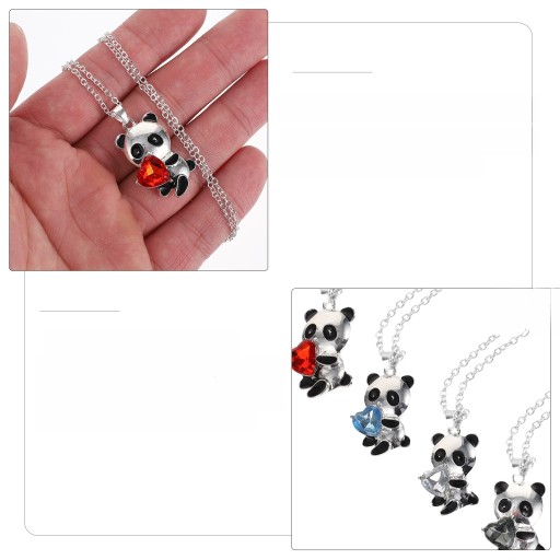 NASZYJNIK PANDA MISS 4 SZT