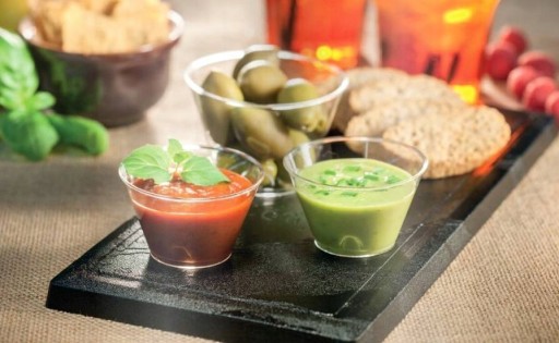 ЧАШКИ, квадратные контейнеры для ДЕСЕРТОВ Fingerfood 150мл 24 шт.