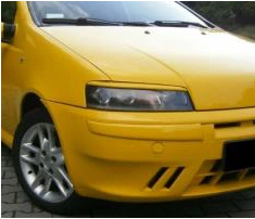 Накладки на фары-брови для Fiat Punto II