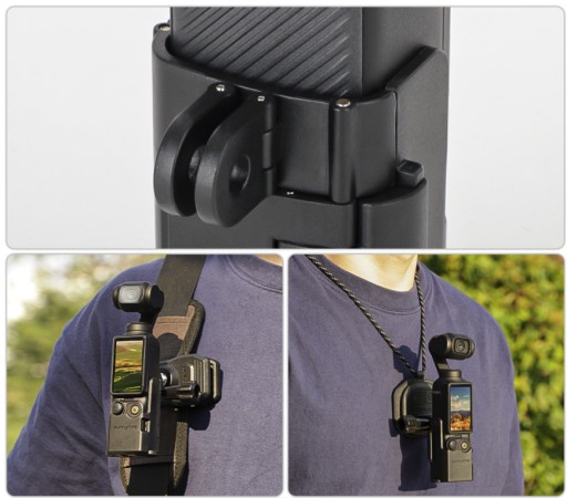 Держатель адаптера 1/4 дюйма, складной 2 в 1 для камеры DJI Osmo Pocket 3