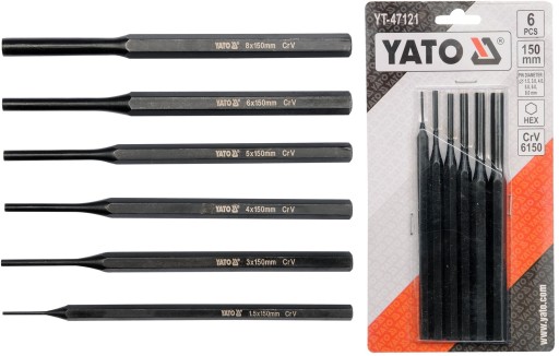 НАБОР ИЗ 6 ПРЕДМЕТОВ. YT-47121 YATO ДЛЯ ШПИЛЬКОВ
