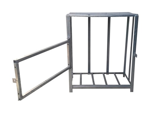 * STOJAK NA BUTLE GAZOWE 11KG KONTENER KOSZ BOX K-2 NA 2 X BUTLA GAZOWA