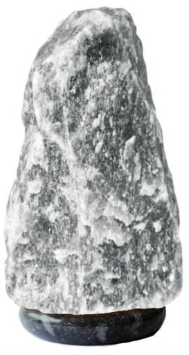Lampa solna 6-8 kg szara sól podstawa szary marmur