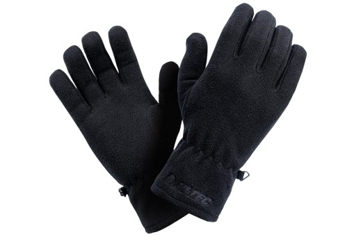МУЖСКИЕ ЗИМНИЕ ФЛИСОВЫЕ ПЕРЧАТКИ HI-TEC SALMO POLAR ПЕРЧАТКИ ЧЕРНЫЕ L/XL