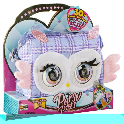 КОШЕЛЕК PETS HOOT COUTURE OWL ИНТЕРАКТИВНАЯ СУМКА 11,5 СМ