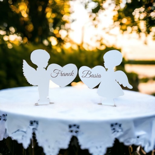 Имя Ангела, украшение сердца с именем HDF и Commandion Gruvic Decoration 25 см.