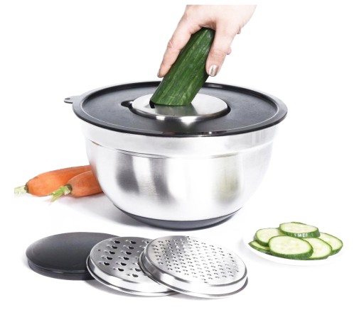 КУХОННАЯ ЧАСТЬ СО СТАЛЬНЫМИ ТЕРКАМИ И КРЫШКОЙ, 4,5 Л.