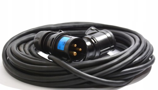 РЕЗИНОВЫЙ удлинитель CEE H07RN-F 3x1,5 1м КАМЕРА