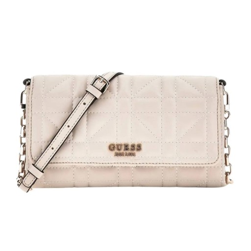GUESS Бежевая сумка с функцией кошелька Assia Mini