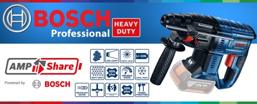Аккумуляторный перфоратор SDS Plus 18 В Bosch 2J GBH 180-LI 850 Вт